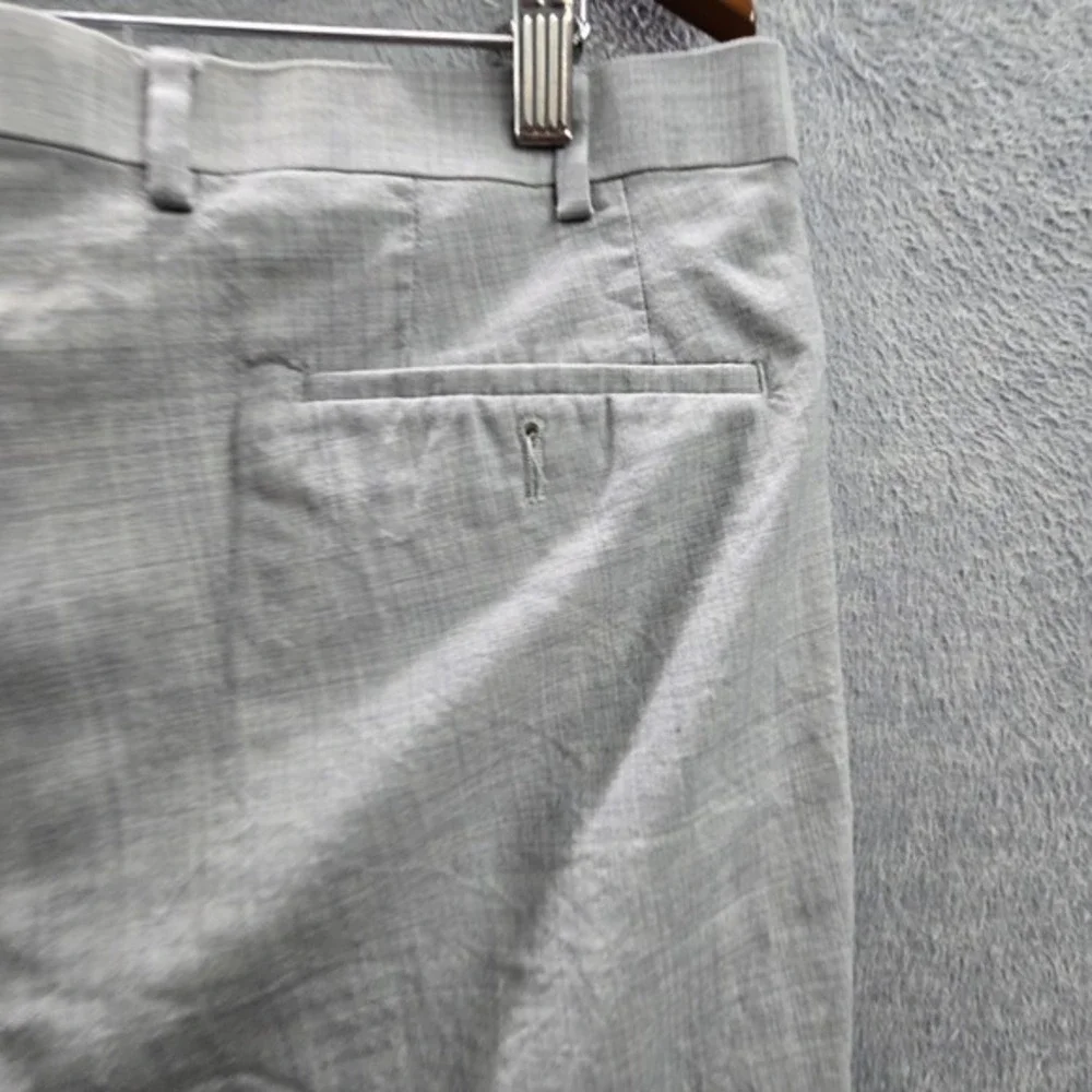 Lauren Ralph Men Pants 36W X 30L Gray Wool Dress Total Comfort‎ Black Label